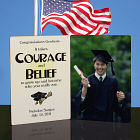 Courage and Belief Personalized Photo Bi-Fold Keepsake Plaque