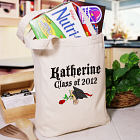 Diploma Rose Class Of Personalized Graduation Canvas Tote Bag 81262