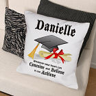 Personalized Graduation Cap Throw Pillows