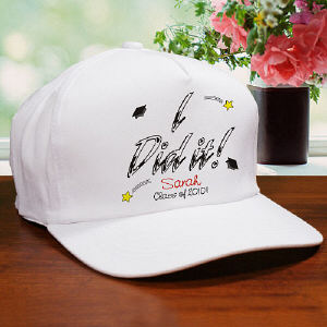 I Did It Personalized Graduation Hat
