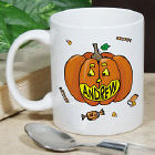 Personalized Halloween Pumpkin Name Coffee Mug