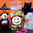 Personalized Sweet Treats Halloween Glass Jar 230004