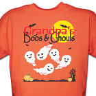 Boos and Ghouls Personalized Halloween Orange T-Shirt