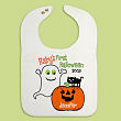 Custom Printed Baby's First Halloween Baby Bib