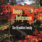 Personalized Happy Halloween Garden Flag