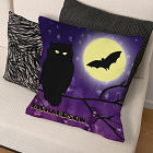 Personalized Halloween Night Throw Pillow