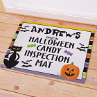 Personalized Halloween Candy Inspection Mat