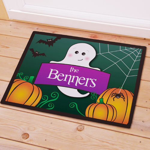 Personalized Ghost Halloween Doormats
