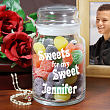 Personalized Sweets for My Sweet Glass Treat Jar 230104