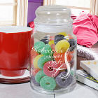 Personalized Sweets for My Sweet Glass Treat Jar