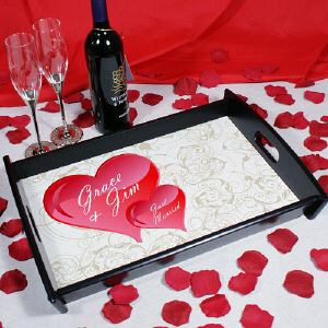 Photo Serving Couple Personalized Tray