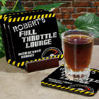 Full Throttle Lounge Personalized Coaster Set