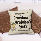 Personalized Our Nest Throw Pillow