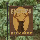 Deer Camp Personalized Garden Flag 83025472