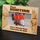 Engraved Deer Hunting Wood Picture Frame 944701