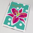 Personalized Polka Dot Flower iPad 2 Case