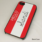Personalized Hello My Name Is iPhone Case