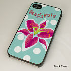Personalized Polka Dot Flower iPhone Case