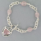 Rose Quartz Pendant Bracelet