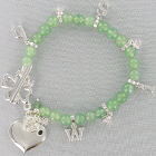 Engraved Green Aventurine Wish Bracelet D1BG1700