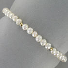 White Freshwater Pearls Bracelet