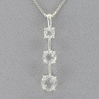 Sterling Silver Past, Present and Future Necklace