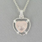 Rose Quartz Pendant Necklace