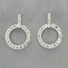 Sterling Silver Open Circle Post Earrings