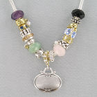 Engraved Antique Two-Tone Necklace