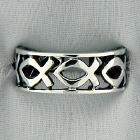 Sterling Silver Icthus Band Ring