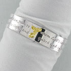 Antique Two Tone Adjustable Cuff Angel Bracelet D2BT1093
