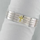 Antique Two Tone Adjustable Cuff Cross Bracelet D2BT1094