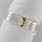 Inspirational "Lord's Prayer" Two Tone Adjustable Cuff Bracelet D2BT1095