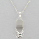 Engraved Flip Flop Birthstone Necklace D2DJ1133