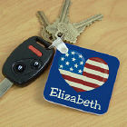 Stars and Strips Personalized Key Chain 335620