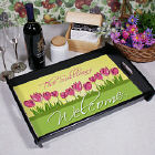 Spring Tulips Personalized Serving Tray