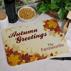 Autumn Greetings Personalized Cutting Board 63129993