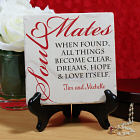 Personalized Found Soul Mates Tumble Stone Plaque