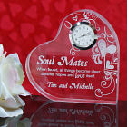 Engraved Soul Mates Heart Clock 732212
