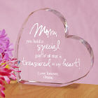 Engraved Treasured In My Heart Keepsake