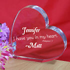 Engraved Couples Heart Keepsake