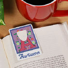 Floral Initial Personalized Bookmark U5675