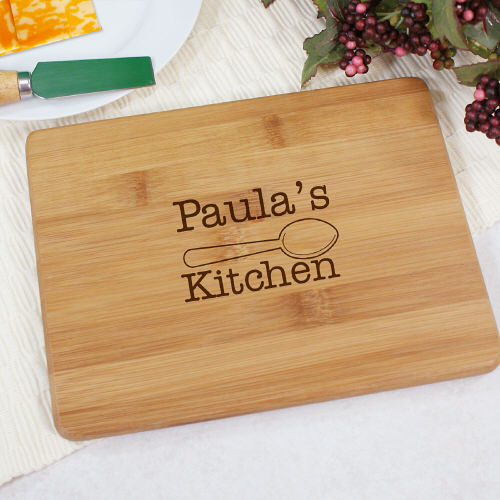 Engraved Kitchen Bamboo Cheese Board