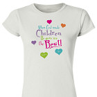 God Gave Me the Best Personalized Ladies Fitted T-Shirt 911886X
