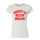 Personalized Property of My Valentine Ladies Fitted T-Shirt