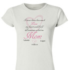 How Much Love Personalized Ladies' Fitted T-Shirt