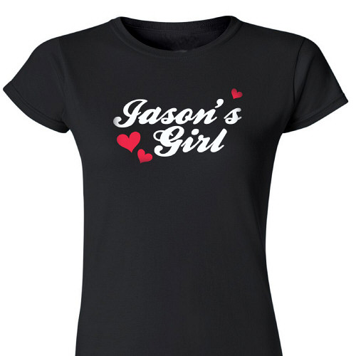 His Girl Personalized Womens T-shirt
