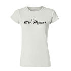 Mrs. Personalized Wedding Ladies Fitted T-Shirt