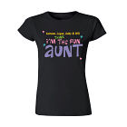 Personalized Fun Aunt Ladies Fitted T-Shirt