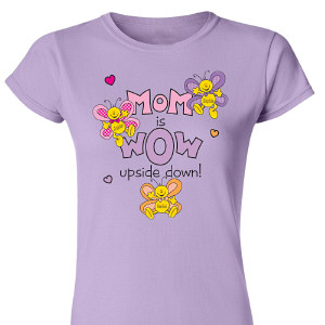 Mom is Wow Personalized Scoop Neck T-Shirt